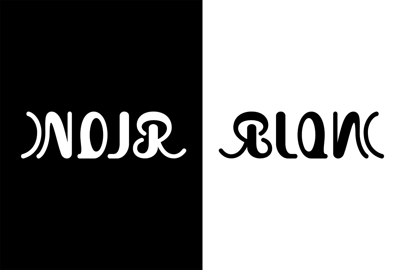 ambigramme Noir Blanc