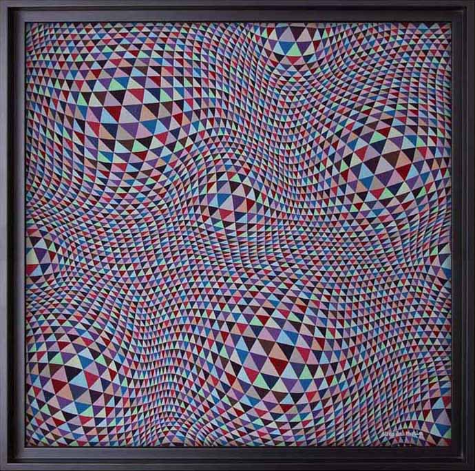 op art abstrait style vasarely