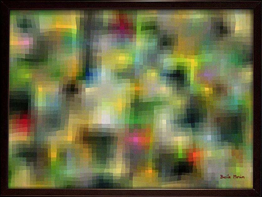 carres flous nets lumieres
