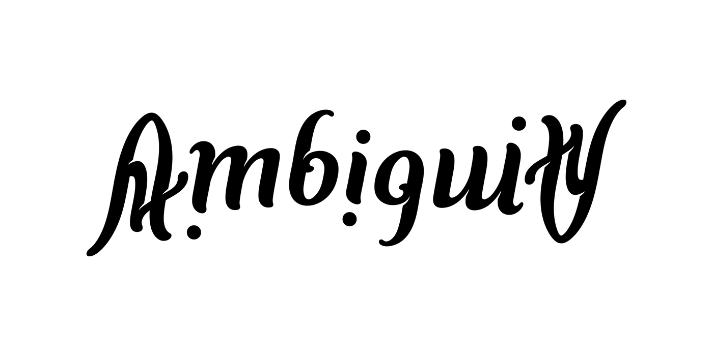 ambigram Ambiguity