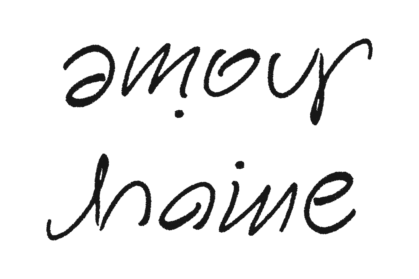 ambigramme Amour Haine