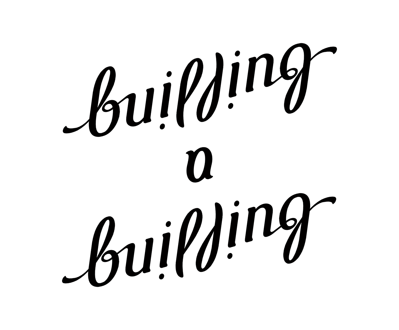 ambigram Building a building