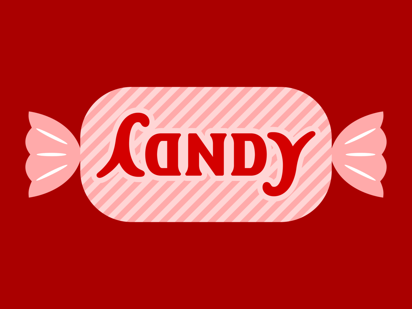 ambigram Candy red