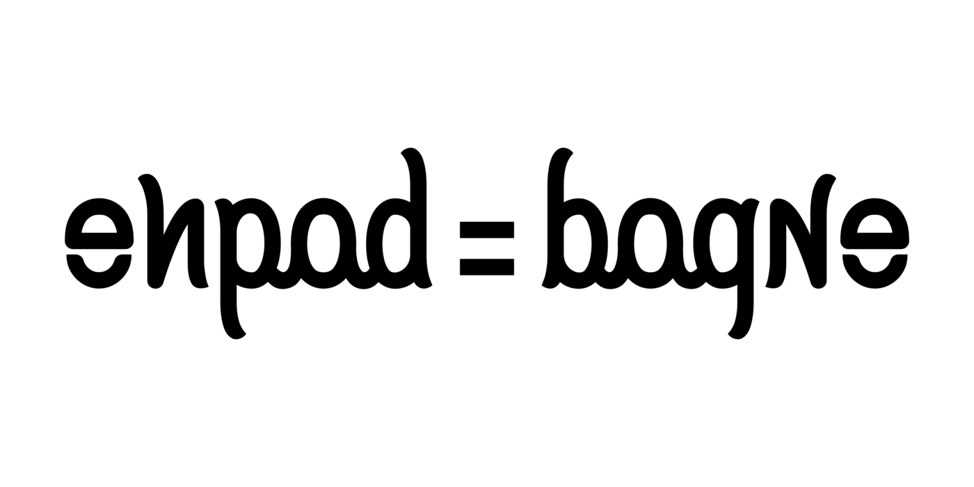 ambigramme Ehpad = Bagne