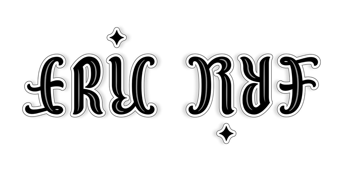 ambigram Eric Ryf