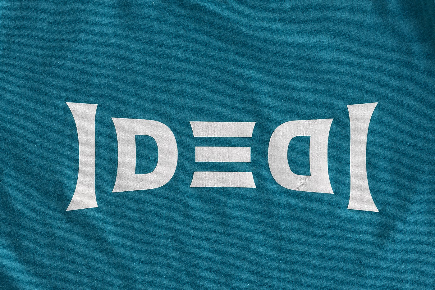 ambigram ideal print on shirt