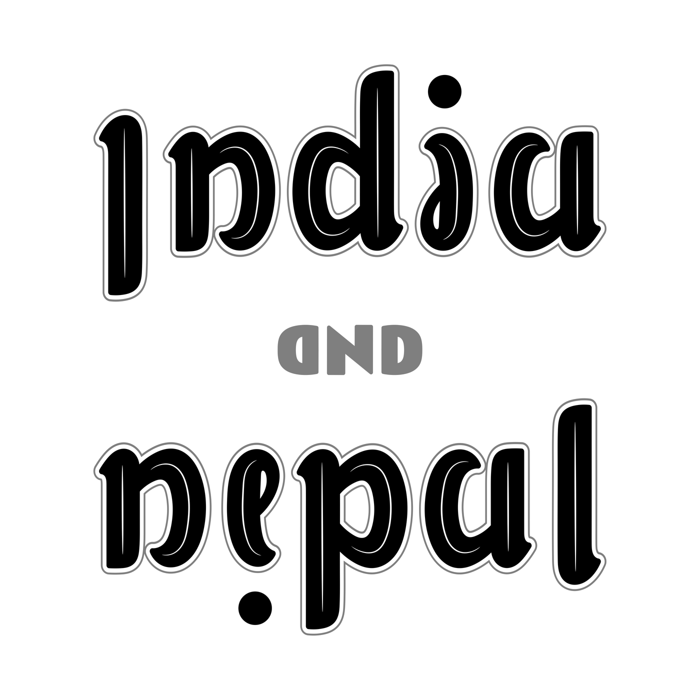 ambigram India and Nepal 
