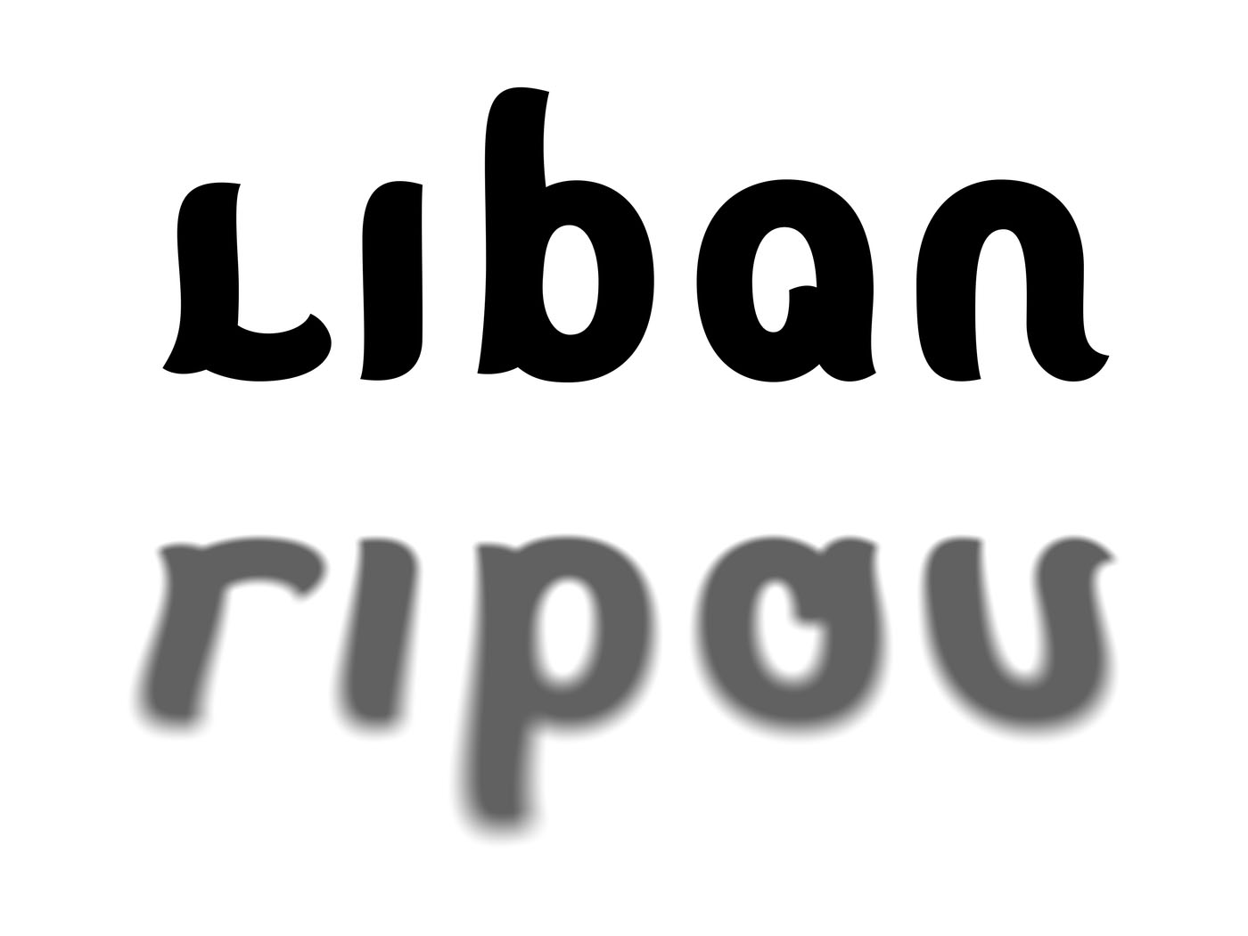 ambigramme Liban Ripou