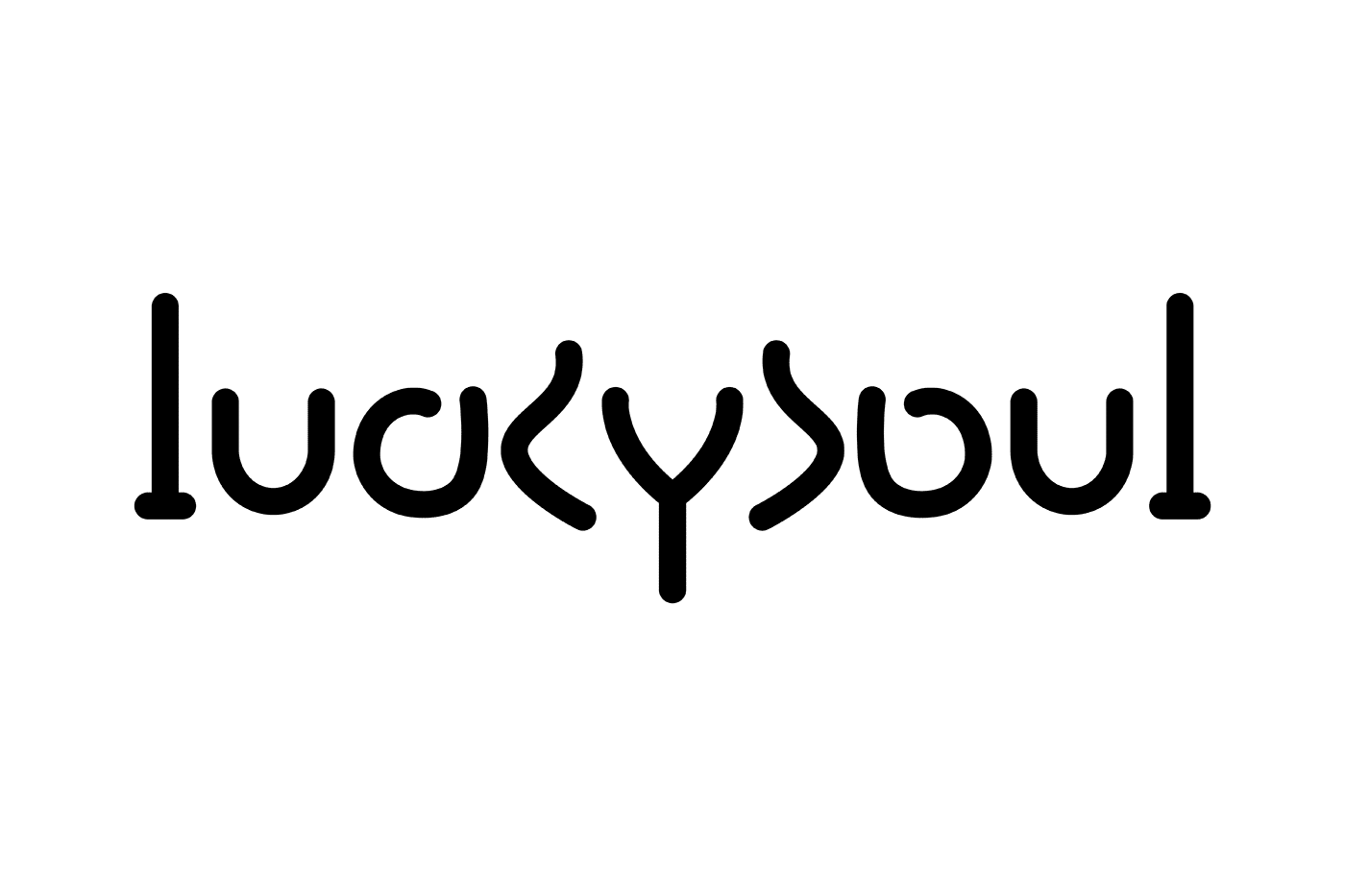 ambigram Lucky Soul