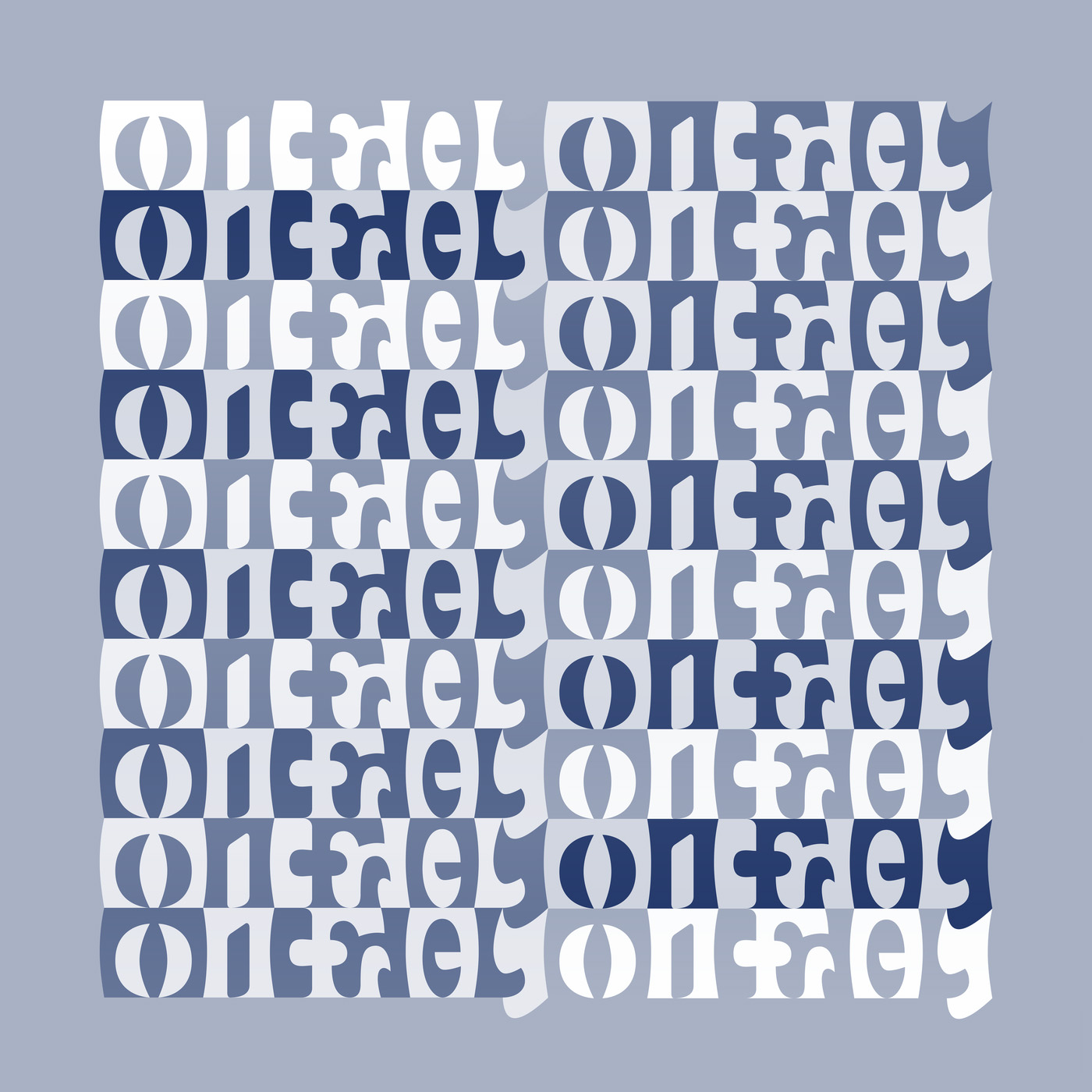 ambigramme Michel Onfray (tessellation)