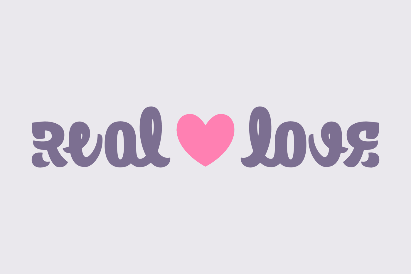 Ambigram Real Love By Basile Morin