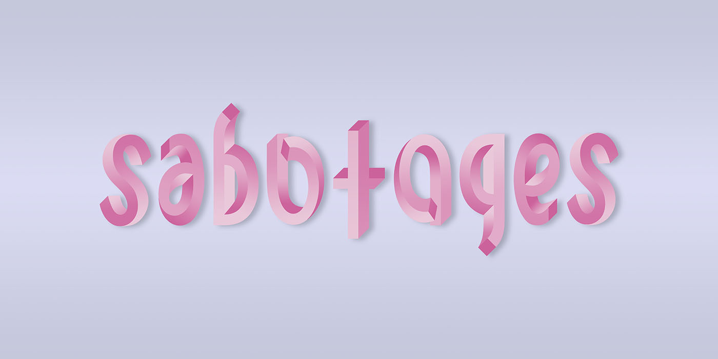 ambigram sabotages color