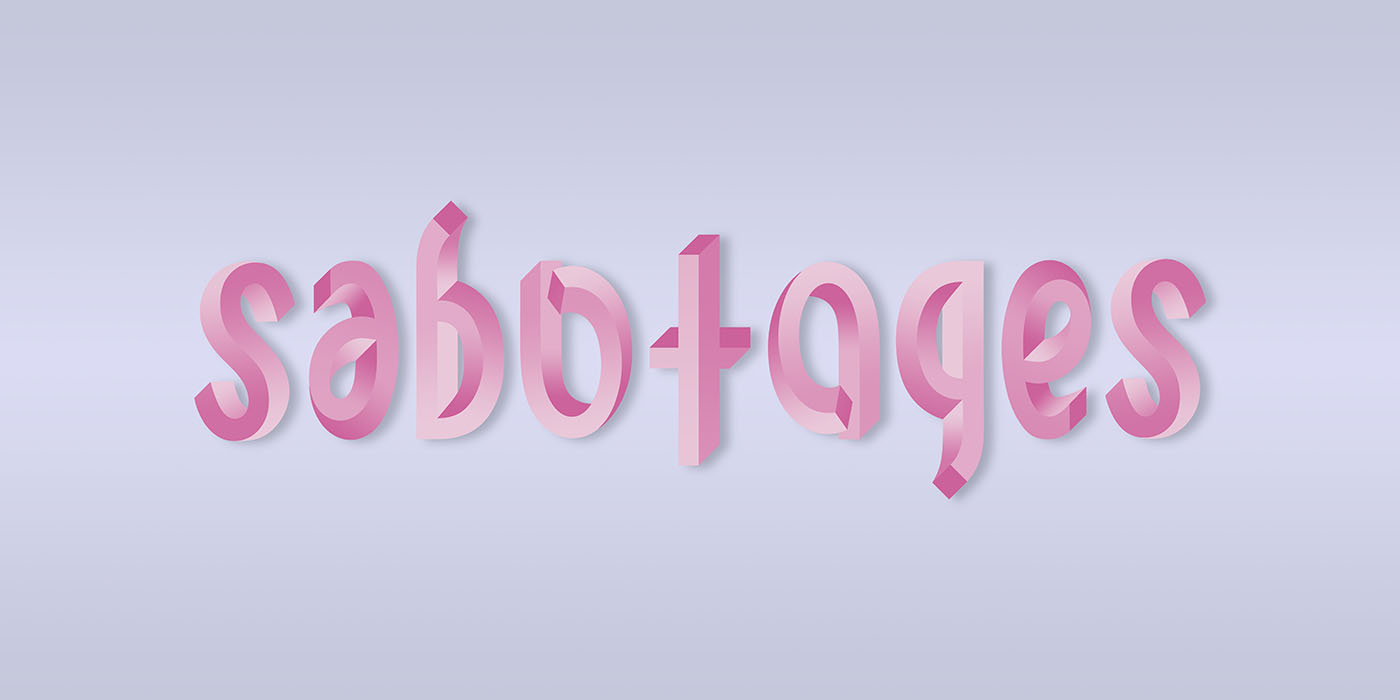ambigram sabotages color