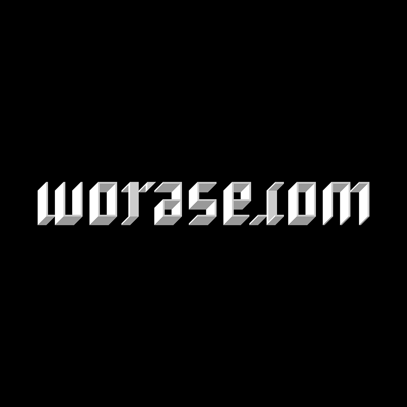 ambigram worase.com 3D letters
