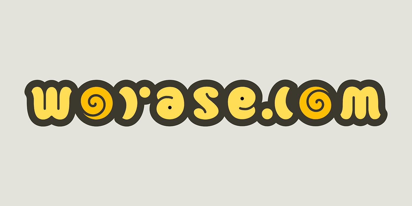 ambigram worase.com spiral