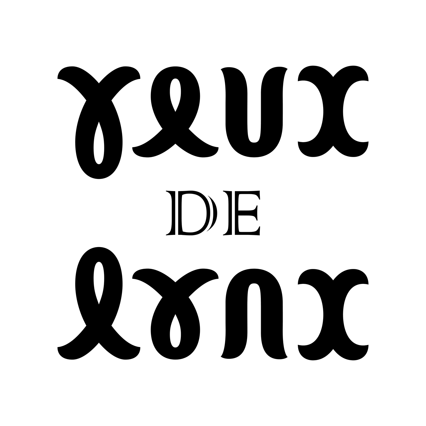 ambigramme Yeux de lynx