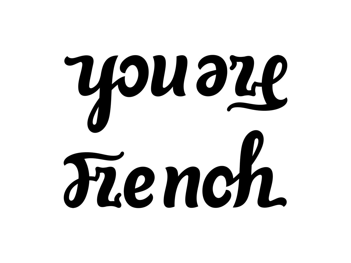 ambigram You are French