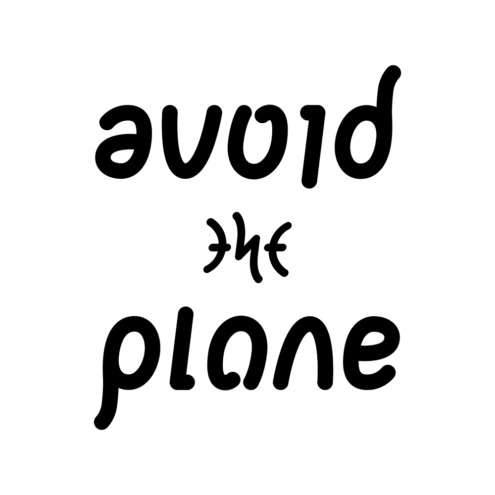 ambigram Avoid the plane animated