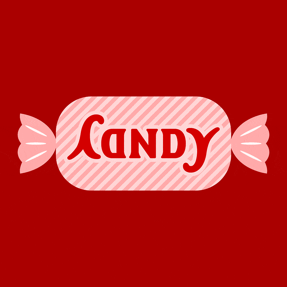 ambigram Candy red animated