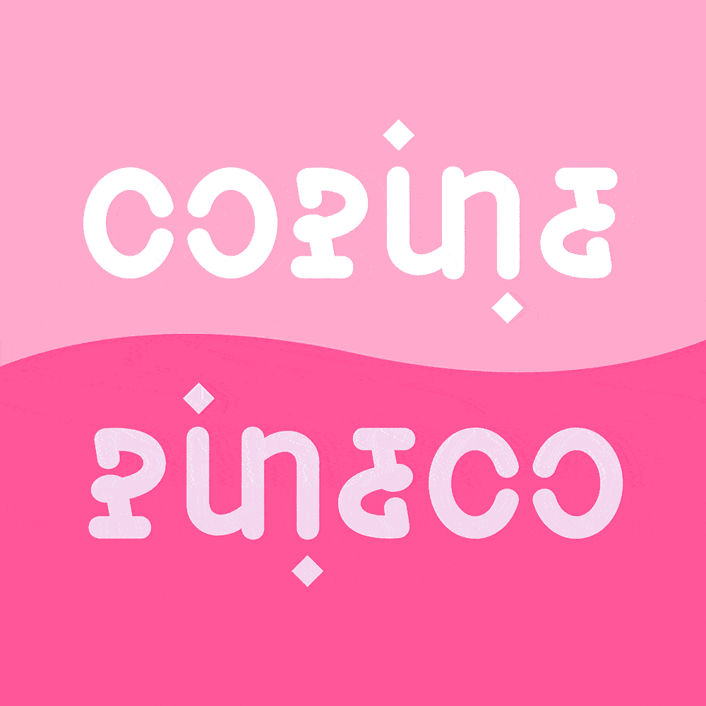 ambigramme Copine Pineco GIF