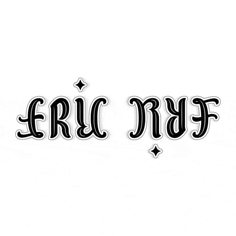 ambigram Eric Ryf animated