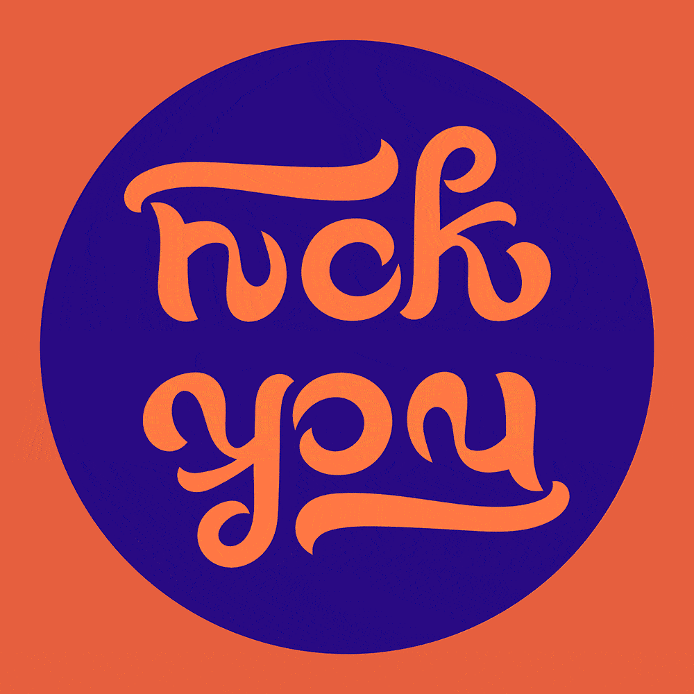 ambigram fuck you animated
