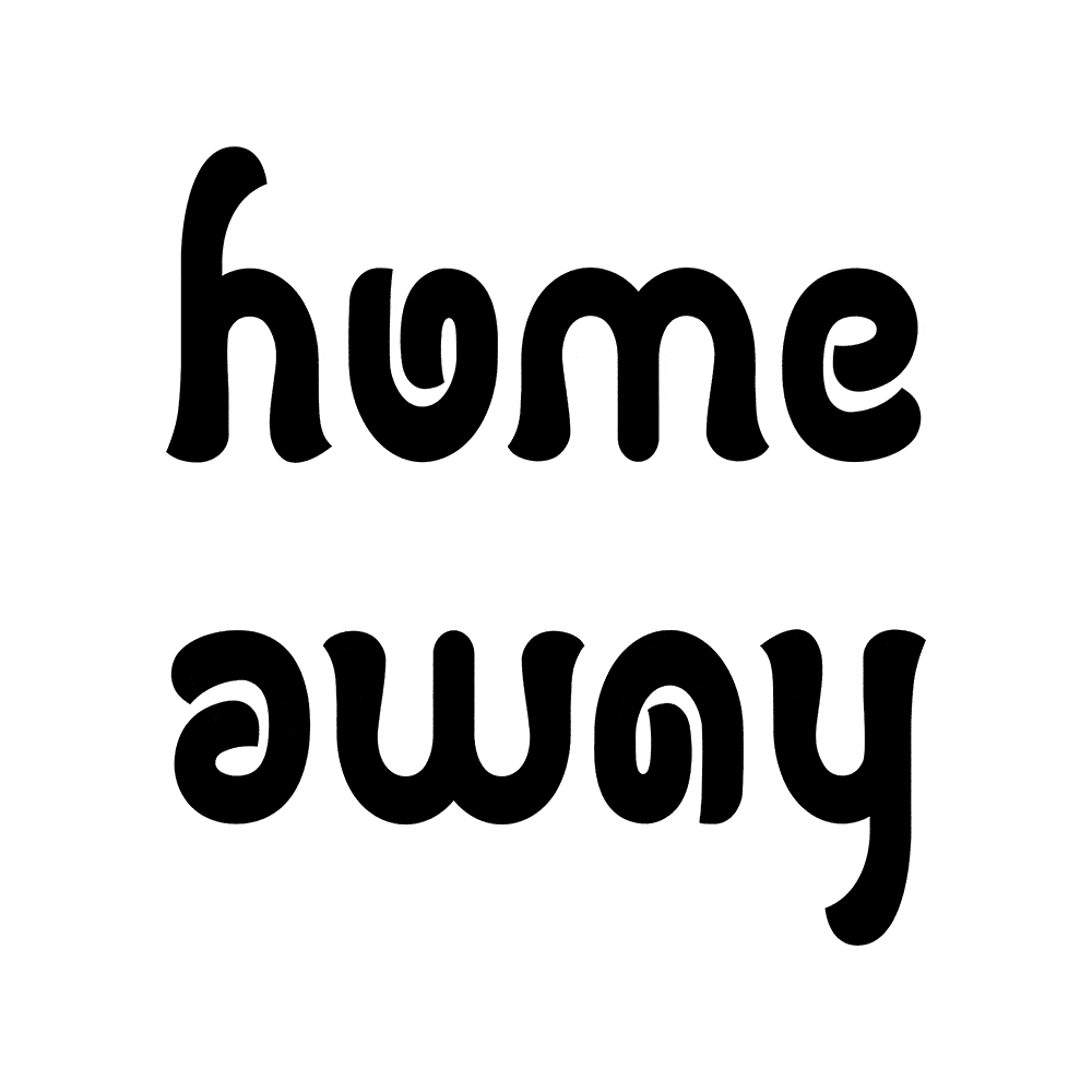 ambigram Home Away animated