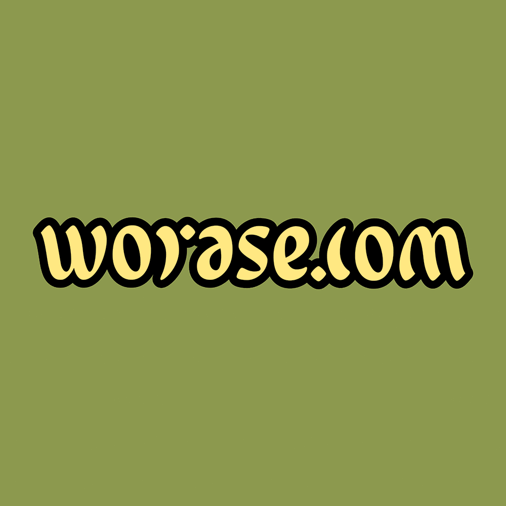 ambigram worase.com green animated