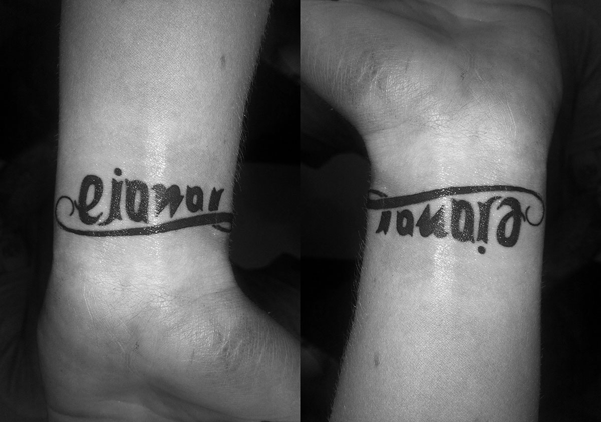 ambigram tattoo Tamara Liana