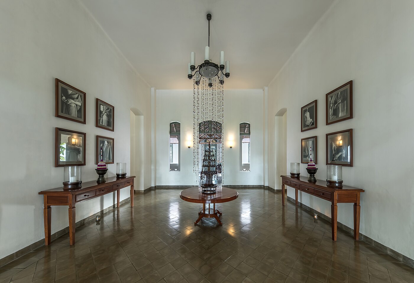 Entrance lobby of Amantaka luxury Resort & Hotel in Luang Prabang Laos