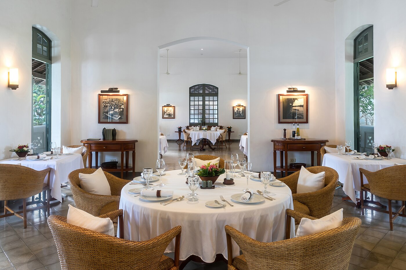 Restaurant room of Amantaka luxury Resort & Hotel in Luang Prabang Laos