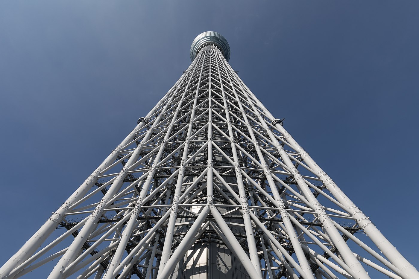 Worm's-eye view of Tokyo Skytree